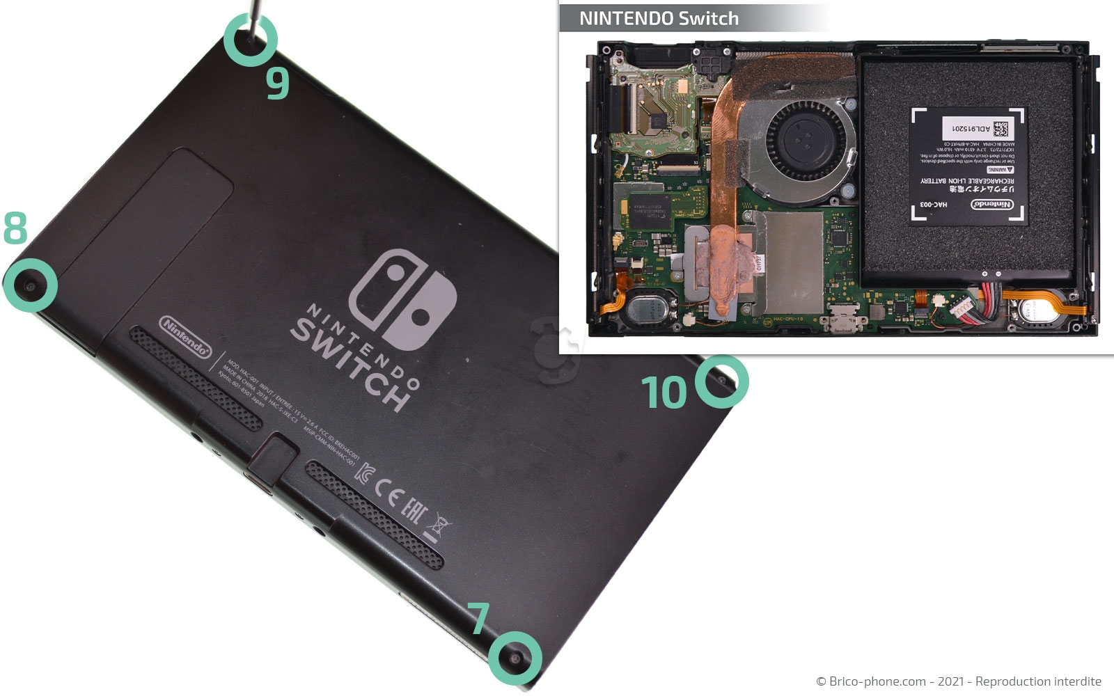 Démontage complet sur Switch photo 4