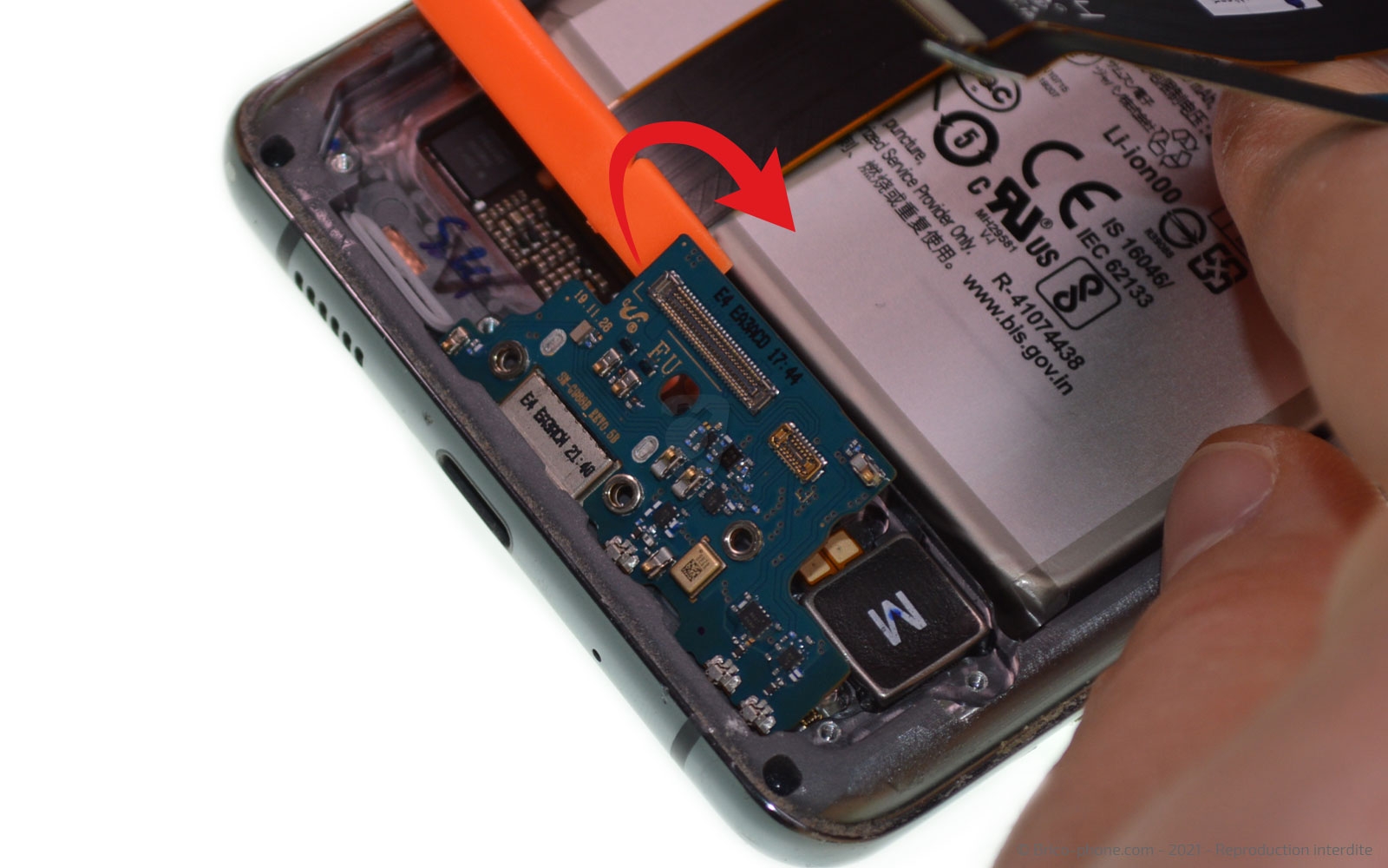 Changement du connecteur de charge sur Galaxy S20 Ultra photo 3