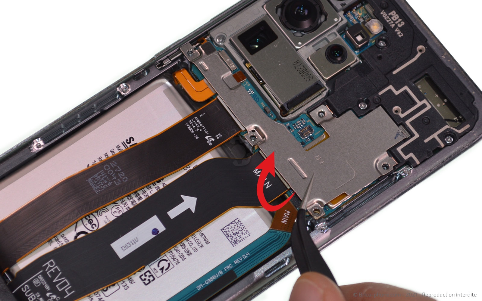 Changement du connecteur de charge sur Galaxy S20 Ultra photo 2