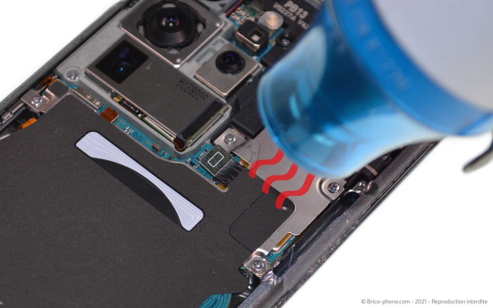 Changement du connecteur de charge sur Galaxy S20 Ultra photo 3