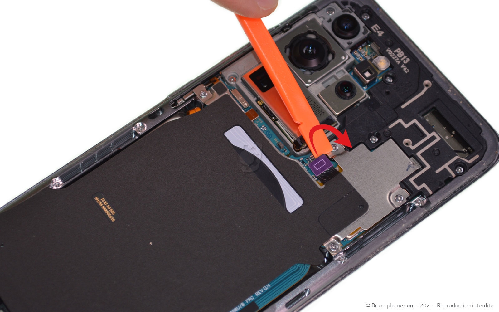 Changement du connecteur de charge sur Galaxy S20 Ultra photo 4