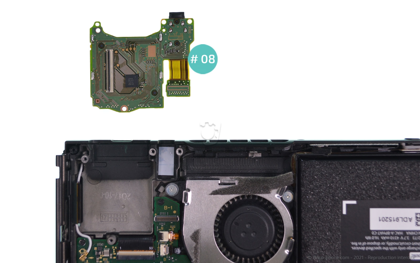 Changement de la vitre tactile ou du LCD  sur Switch photo 4