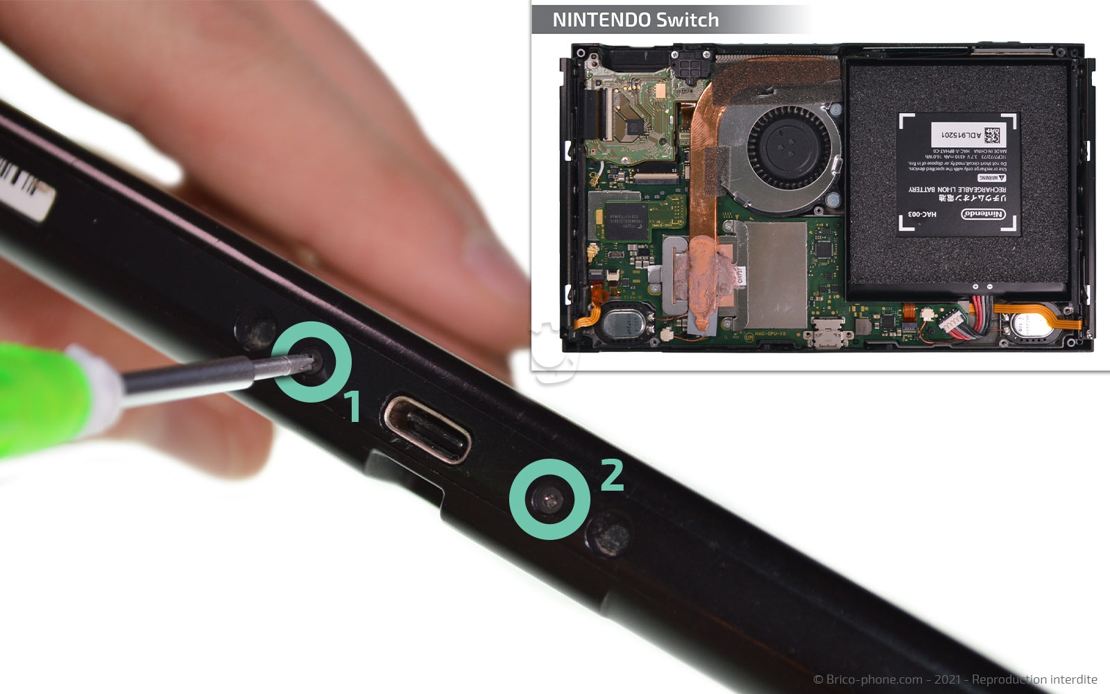 Changement de la vitre tactile ou du LCD  sur Switch photo 1