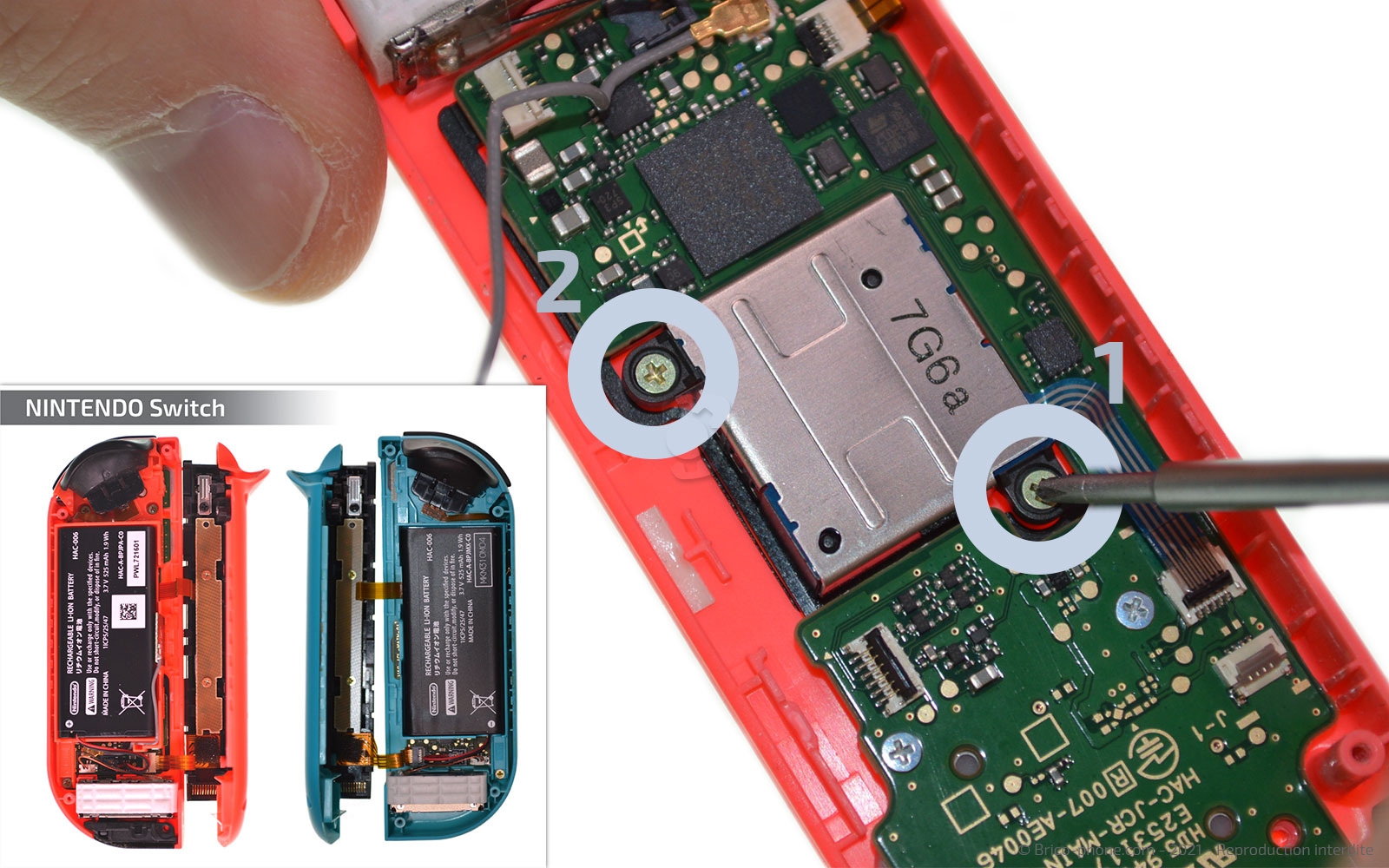 Guide pour le remplacement de l'un des joystick abîmé de la nintendo Switch