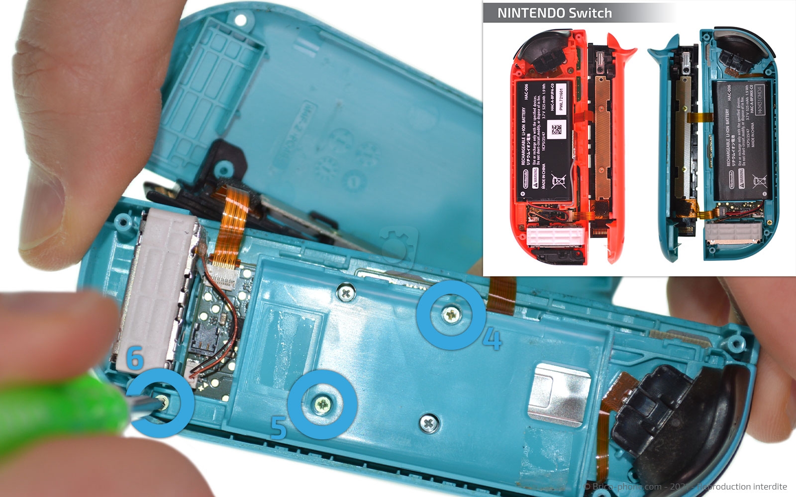 Guide pour le remplacement de l'un des joystick abîmé de la nintendo Switch