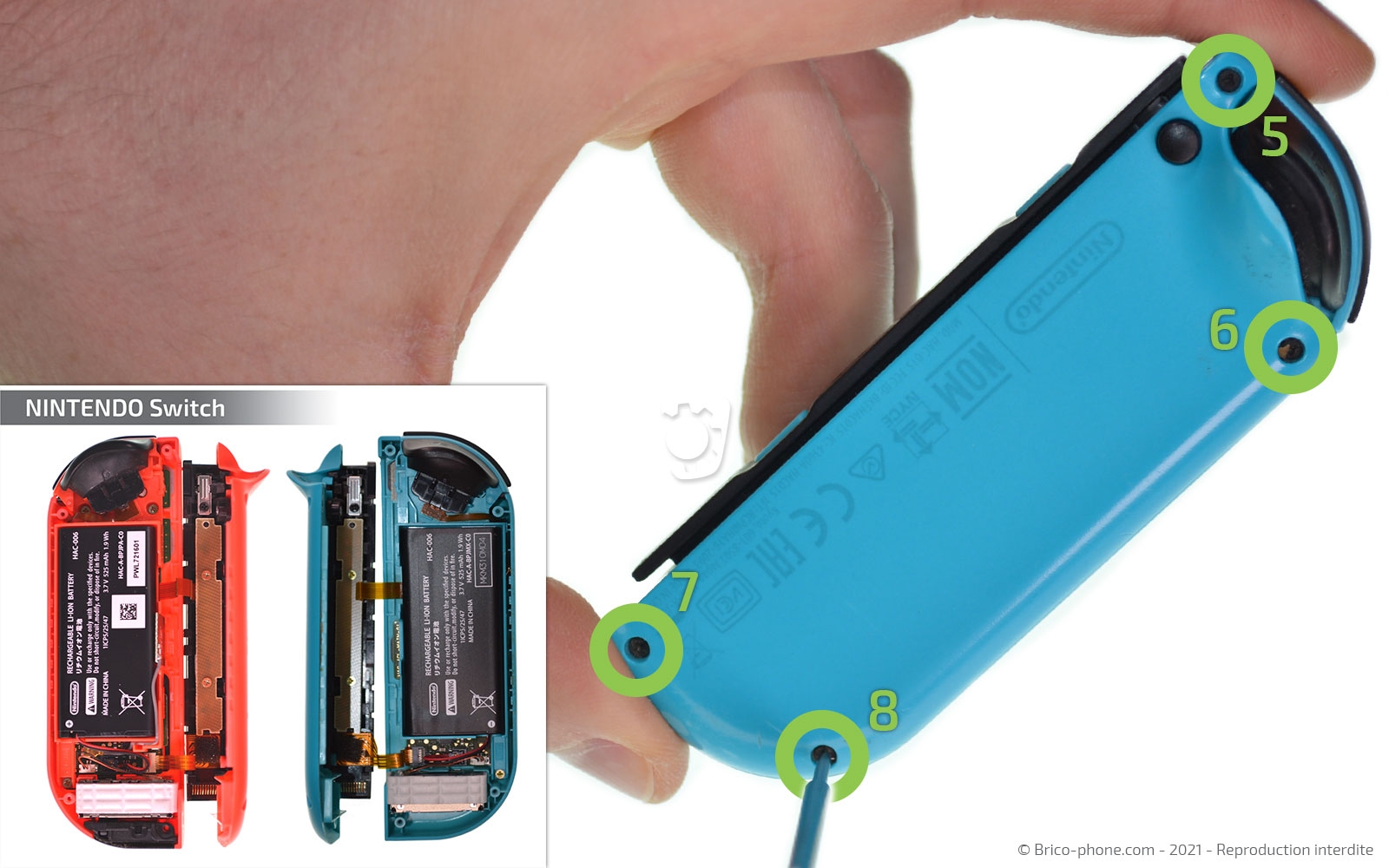 Changement de batterie d'un Joy-Con sur Switch photo 1