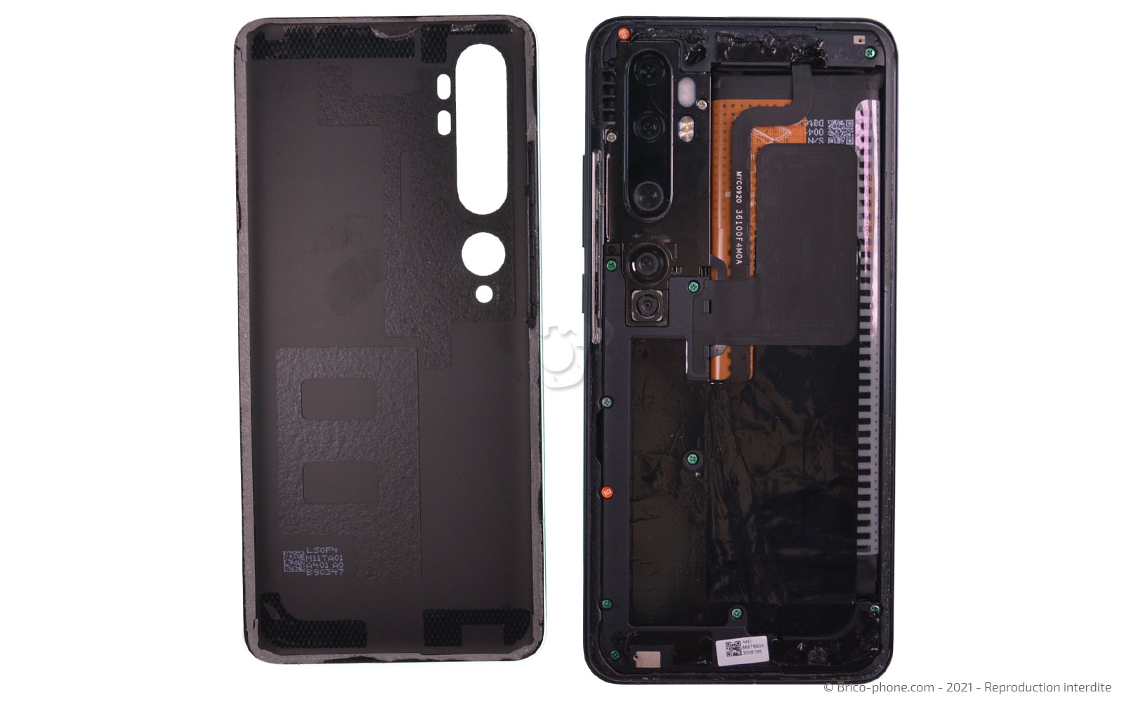 Démontage complet sur Mi Note 10 photo 2
