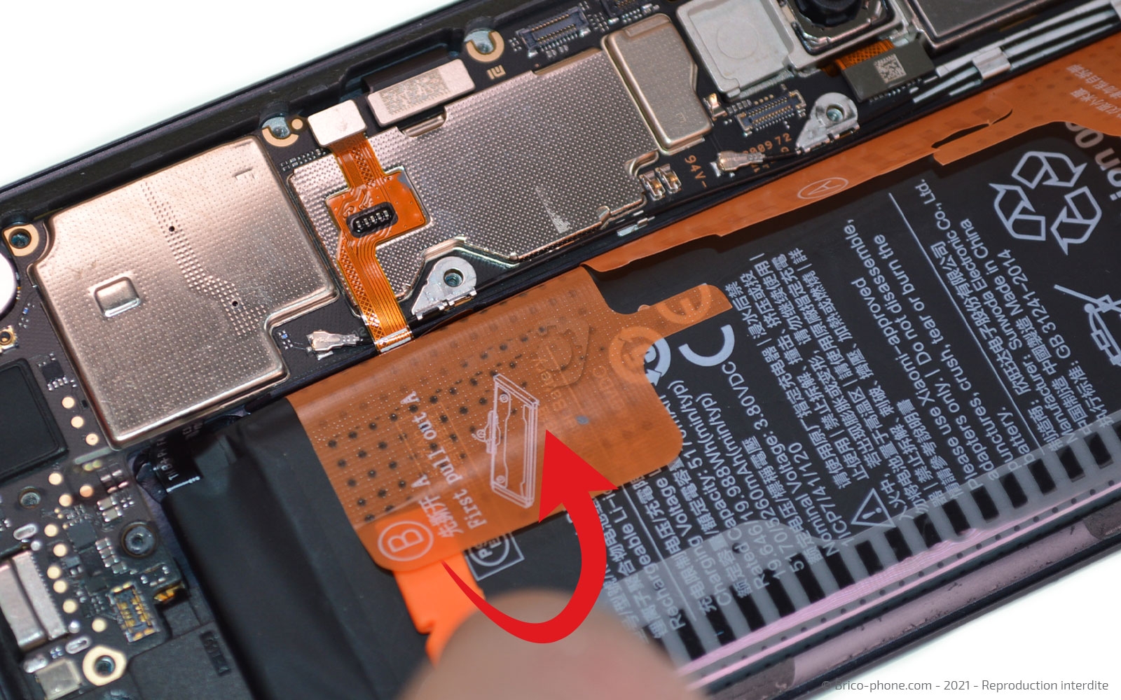 Changement de batterie sur Mi Note 10 photo 2