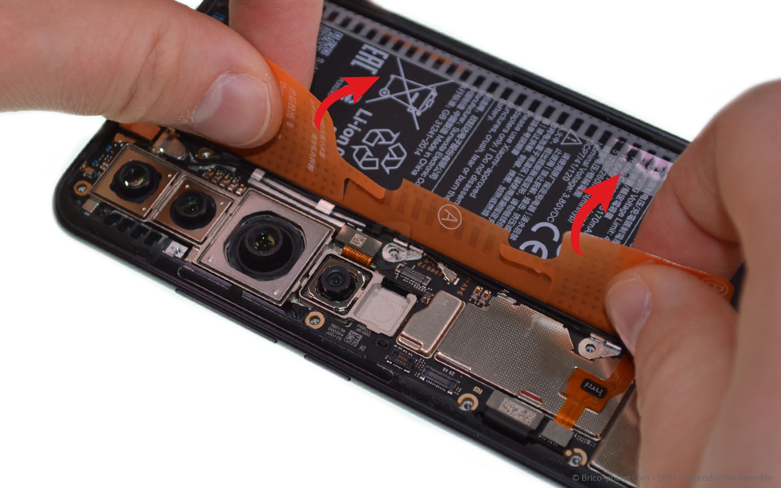 Changement de batterie sur Mi Note 10 photo 3