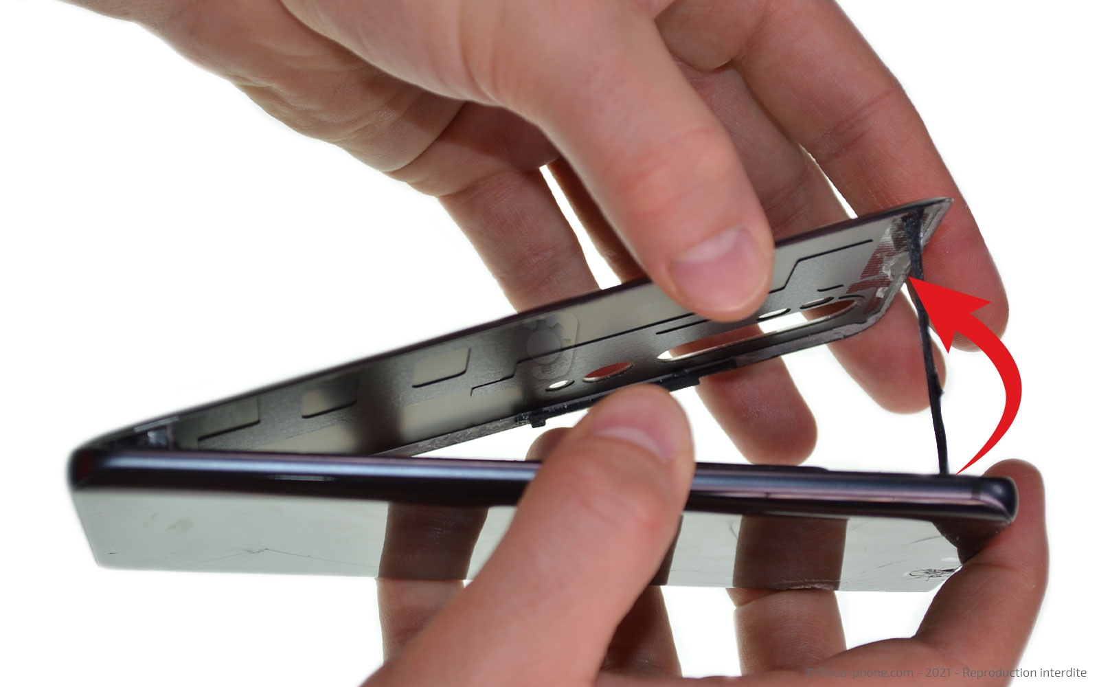 Changement de la vitre arrière sur Mi Note 10 photo 1