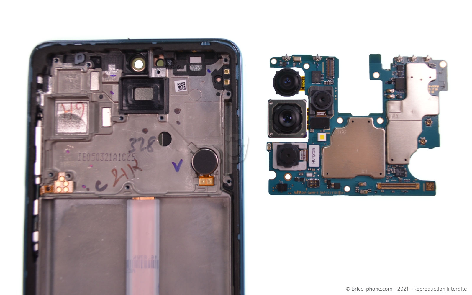 Démontage complet sur Galaxy A52 photo 3