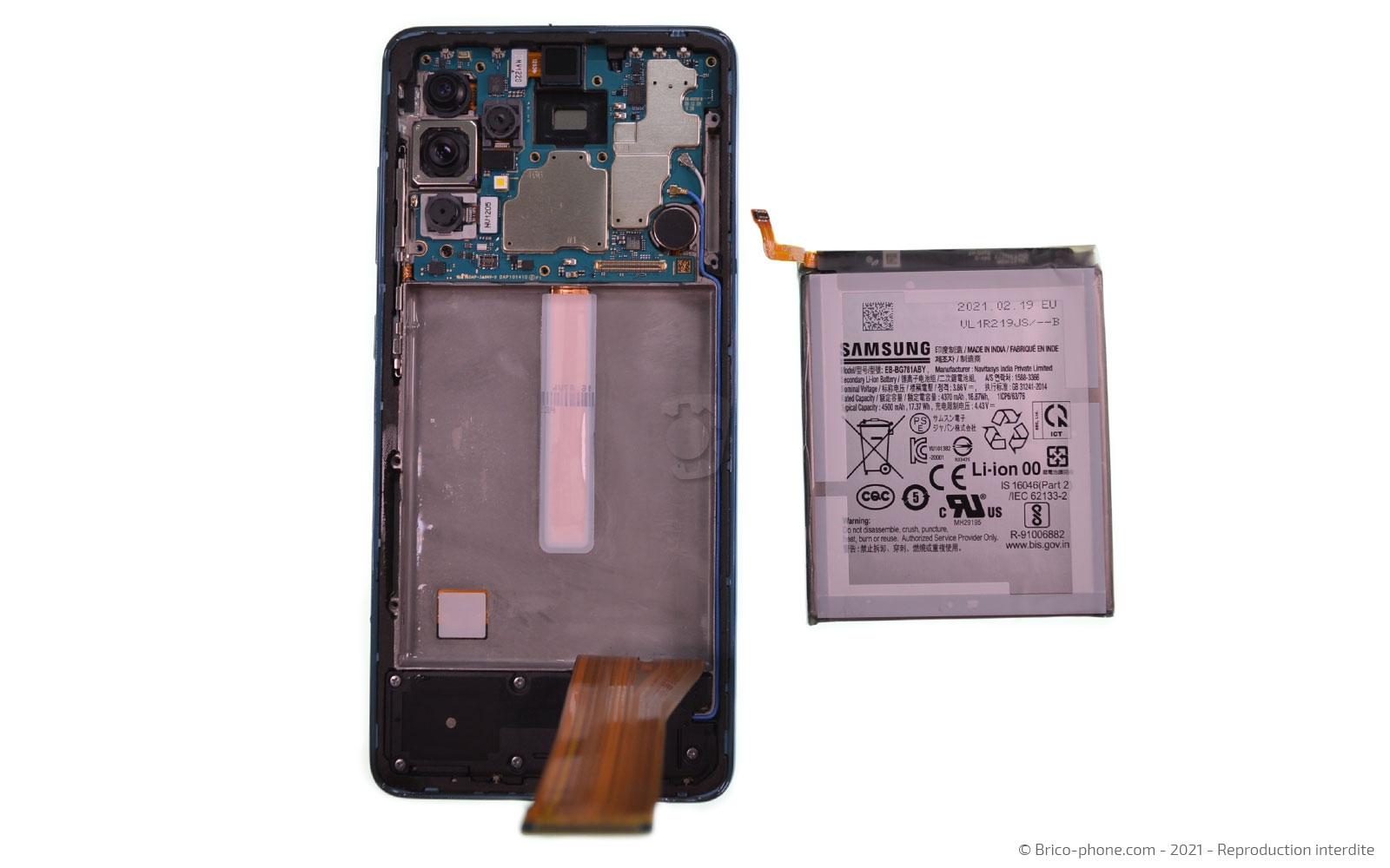 Démontage complet sur Galaxy A52 photo 2