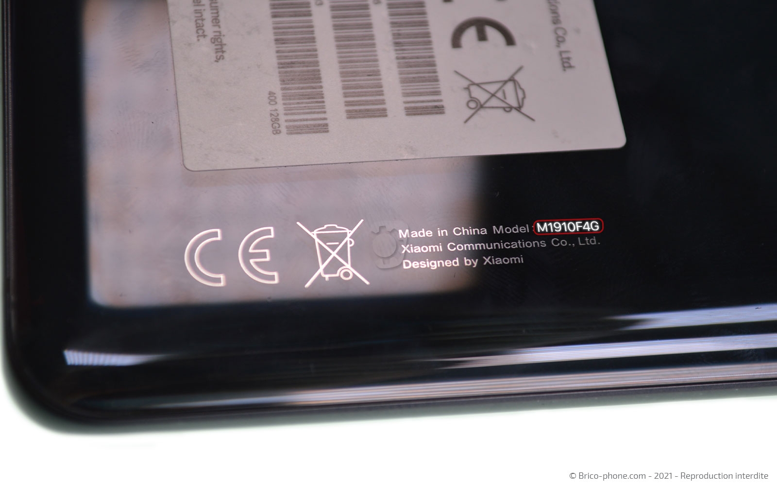 changement de l'écran (vitre et LCD) sur Mi Note 10 photo 1