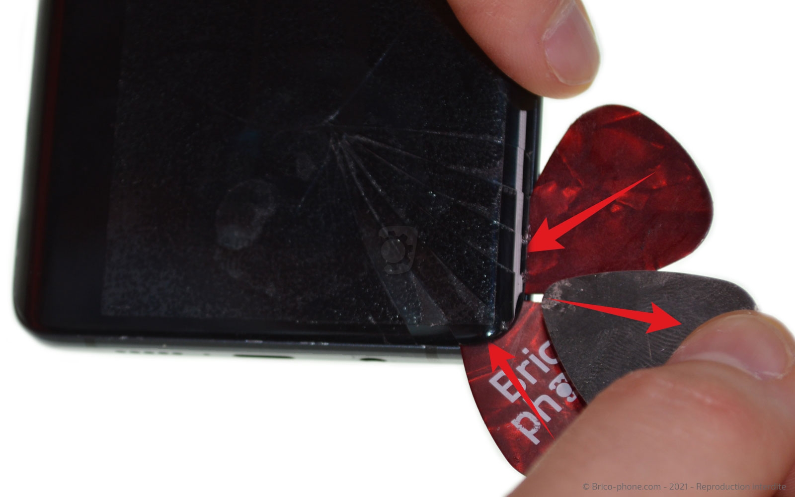 changement de l'écran (vitre et LCD) sur Mi Note 10 photo 4