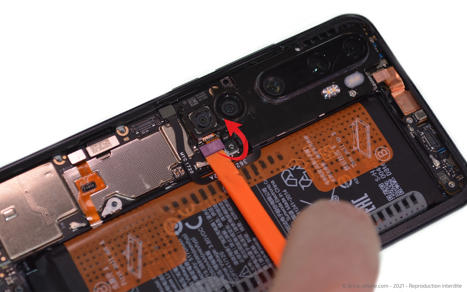 changement de l'écran (vitre et LCD) sur Mi Note 10 photo 2