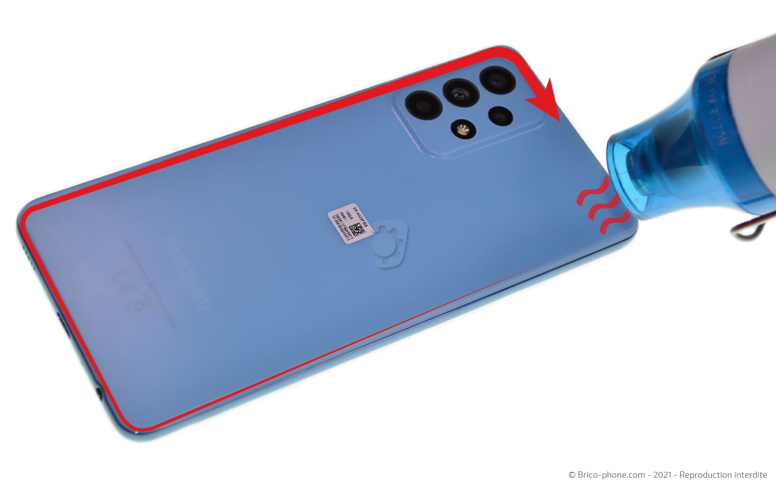 Changement de batterie sur Galaxy A52 photo 2