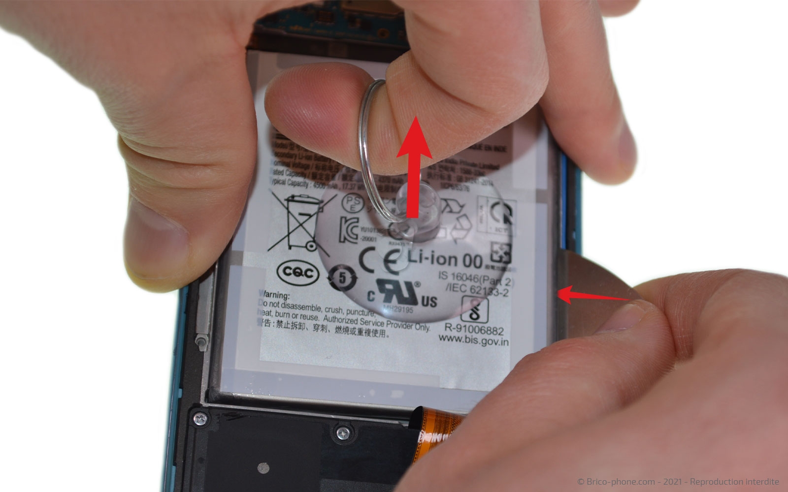 Changement de batterie sur Galaxy A52 photo 1