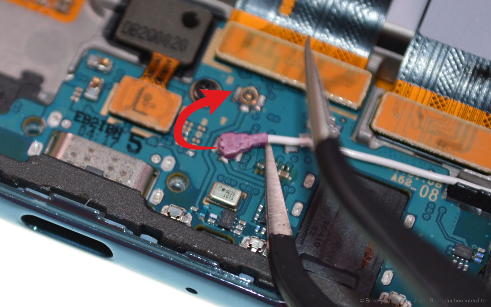 Changement du bloc écran sur Galaxy A52 photo 2