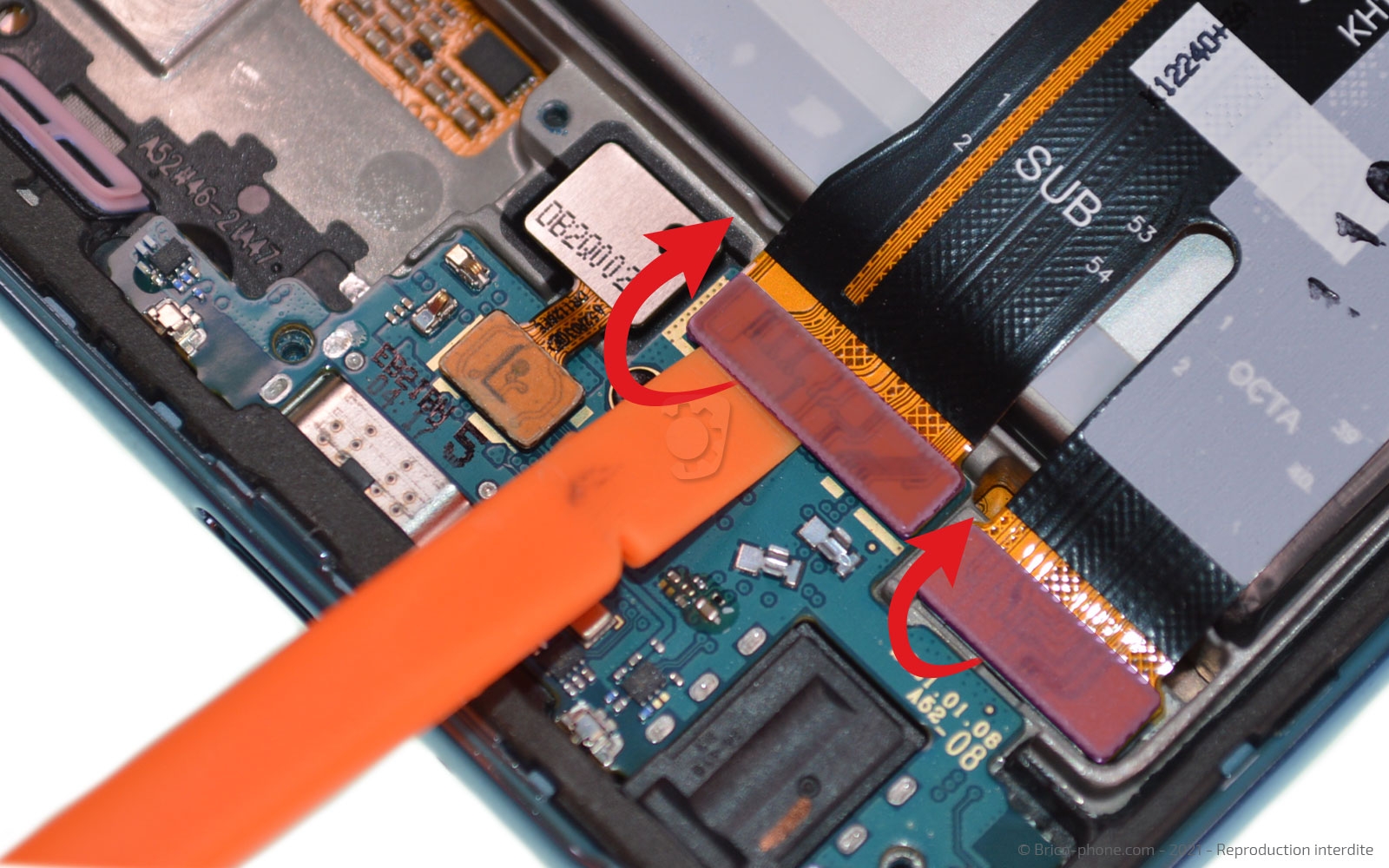Changement du bloc écran sur Galaxy A52 photo 3