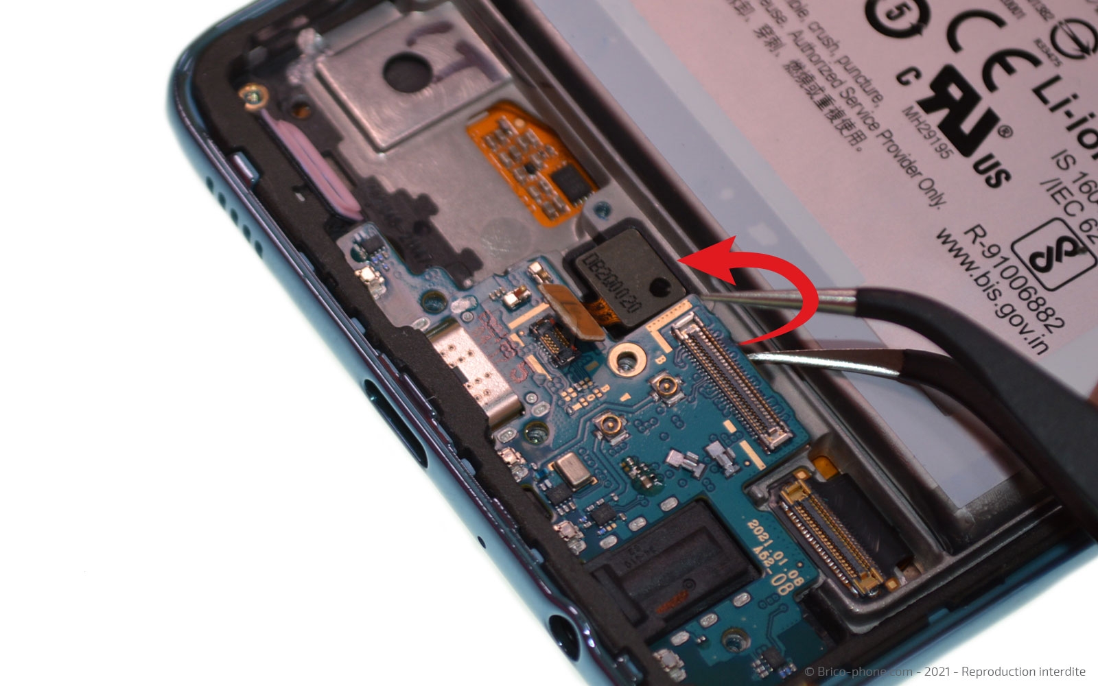 Changement du bloc écran sur Galaxy A52 photo 2