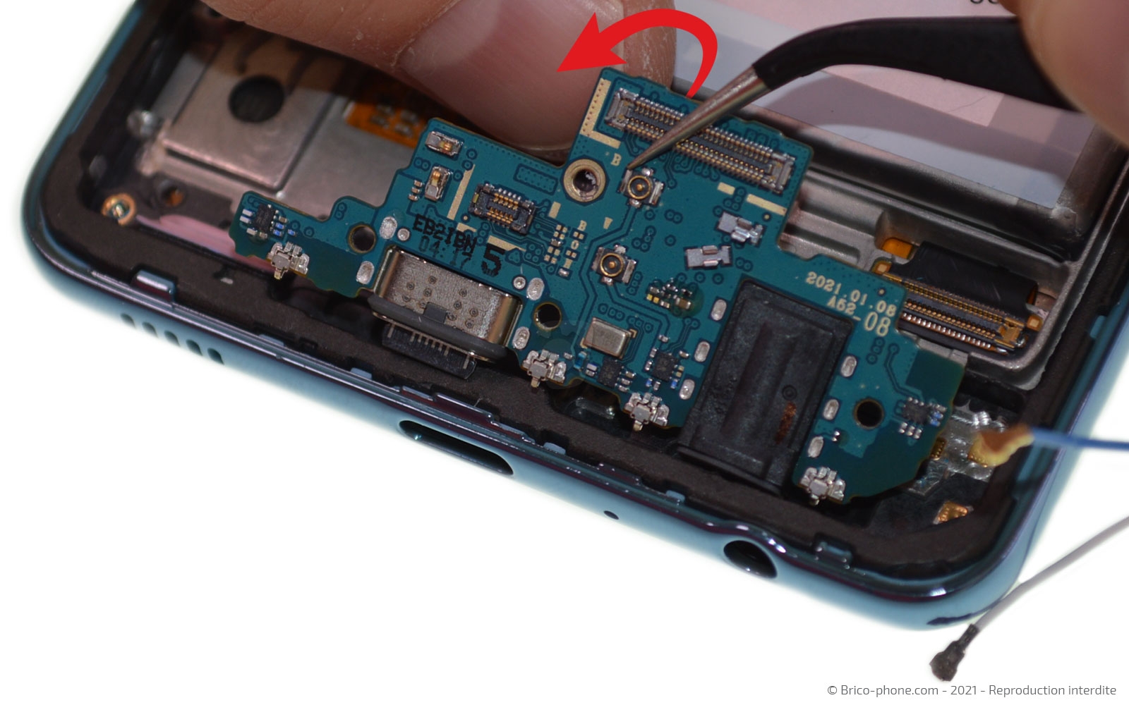 Changement du bloc écran sur Galaxy A52 photo 3