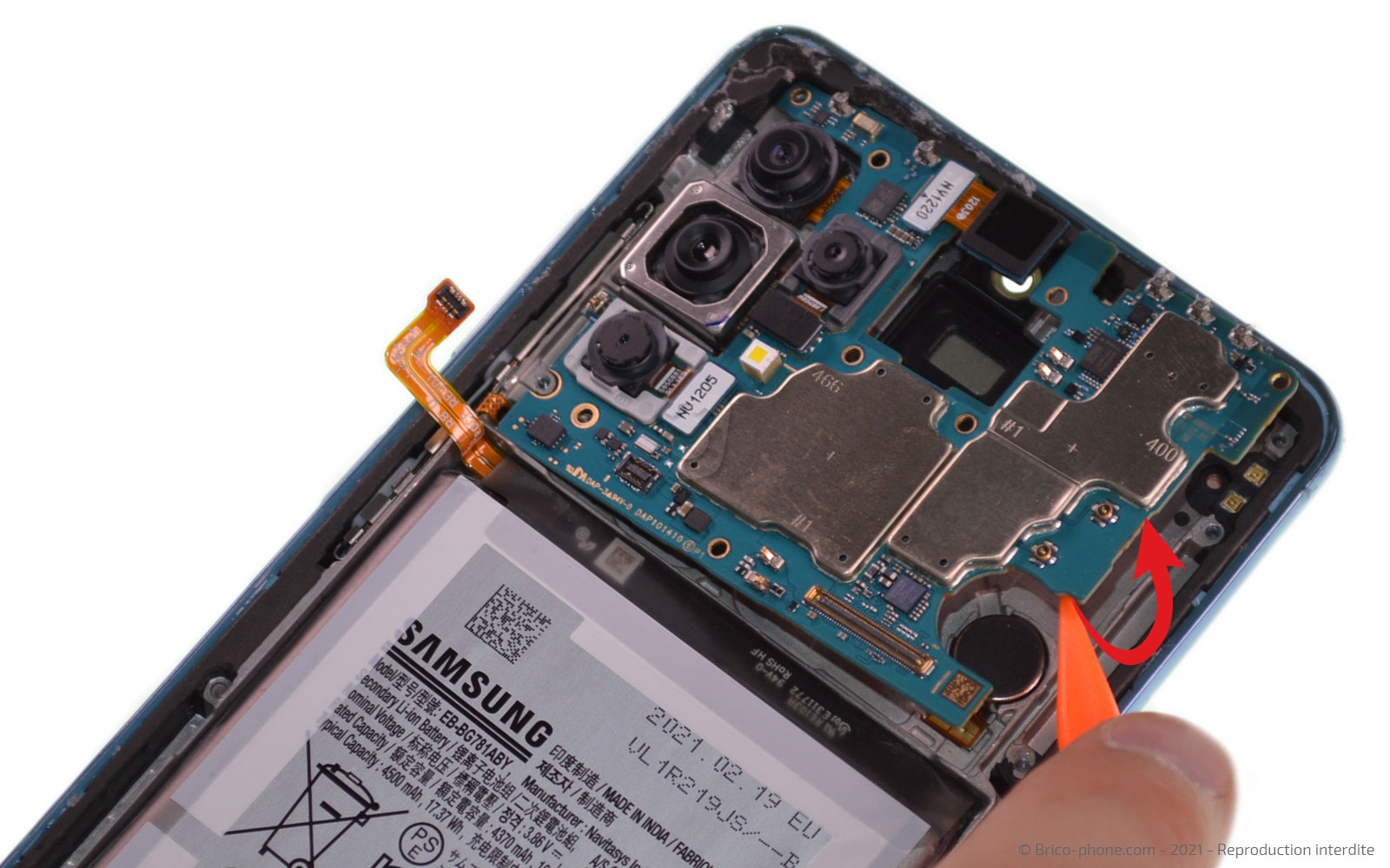 Changement du bloc écran sur Galaxy A52 photo 2