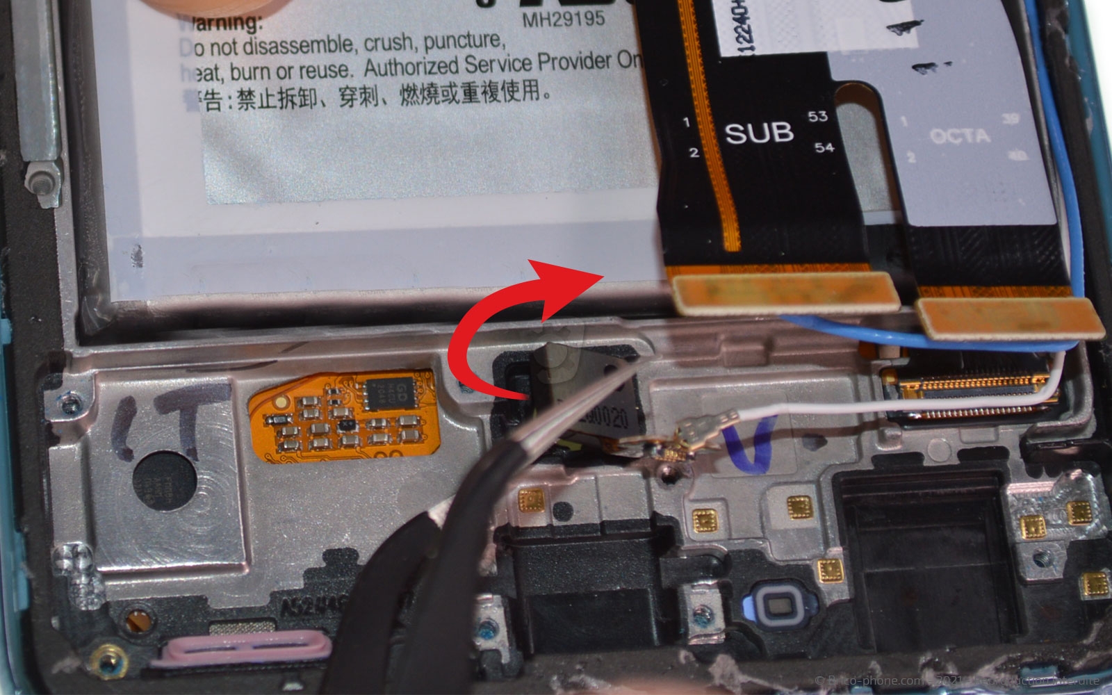 Changement du bloc écran sur Galaxy A52 photo 2