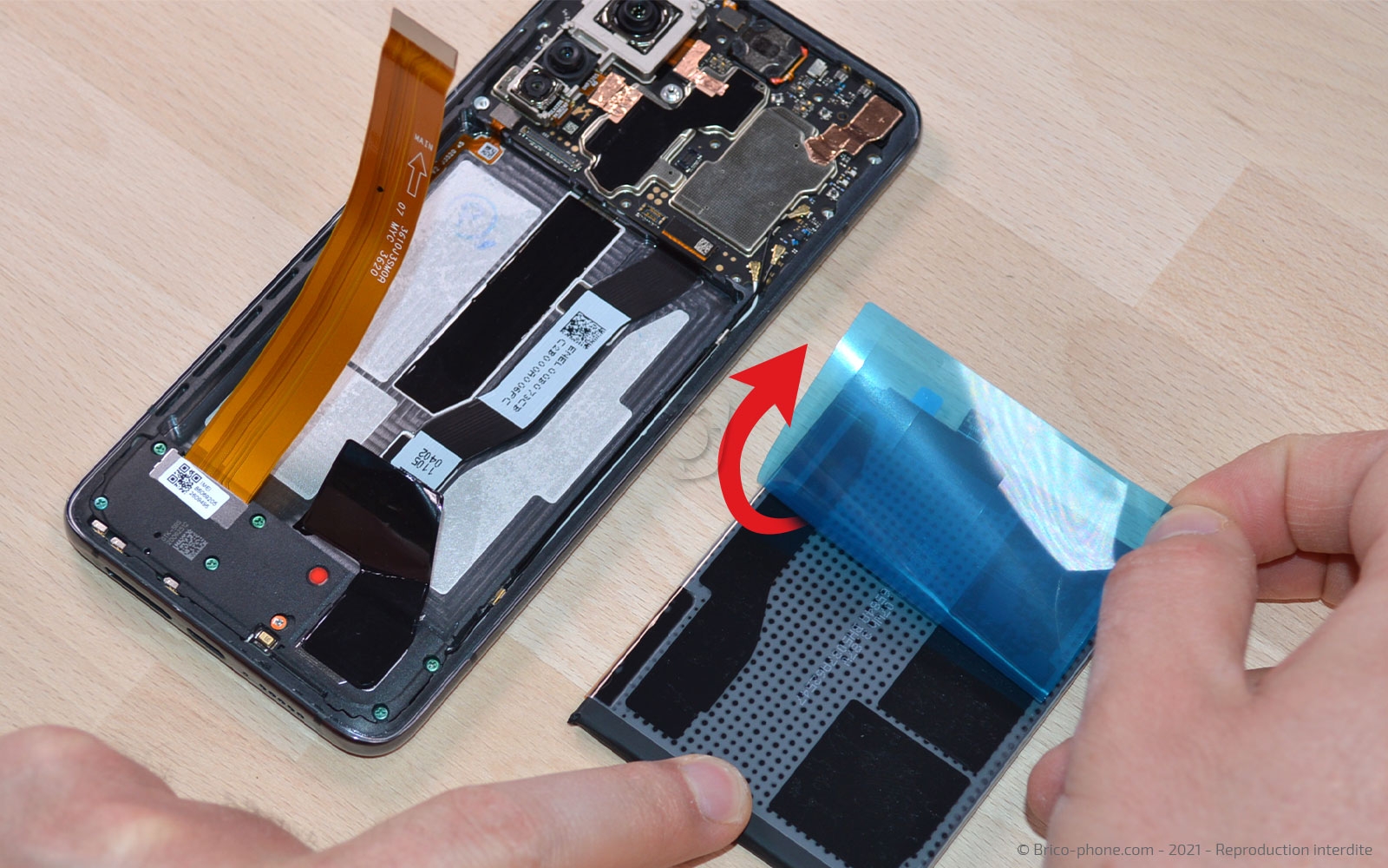 Changement de batterie sur Mi 10T photo 1