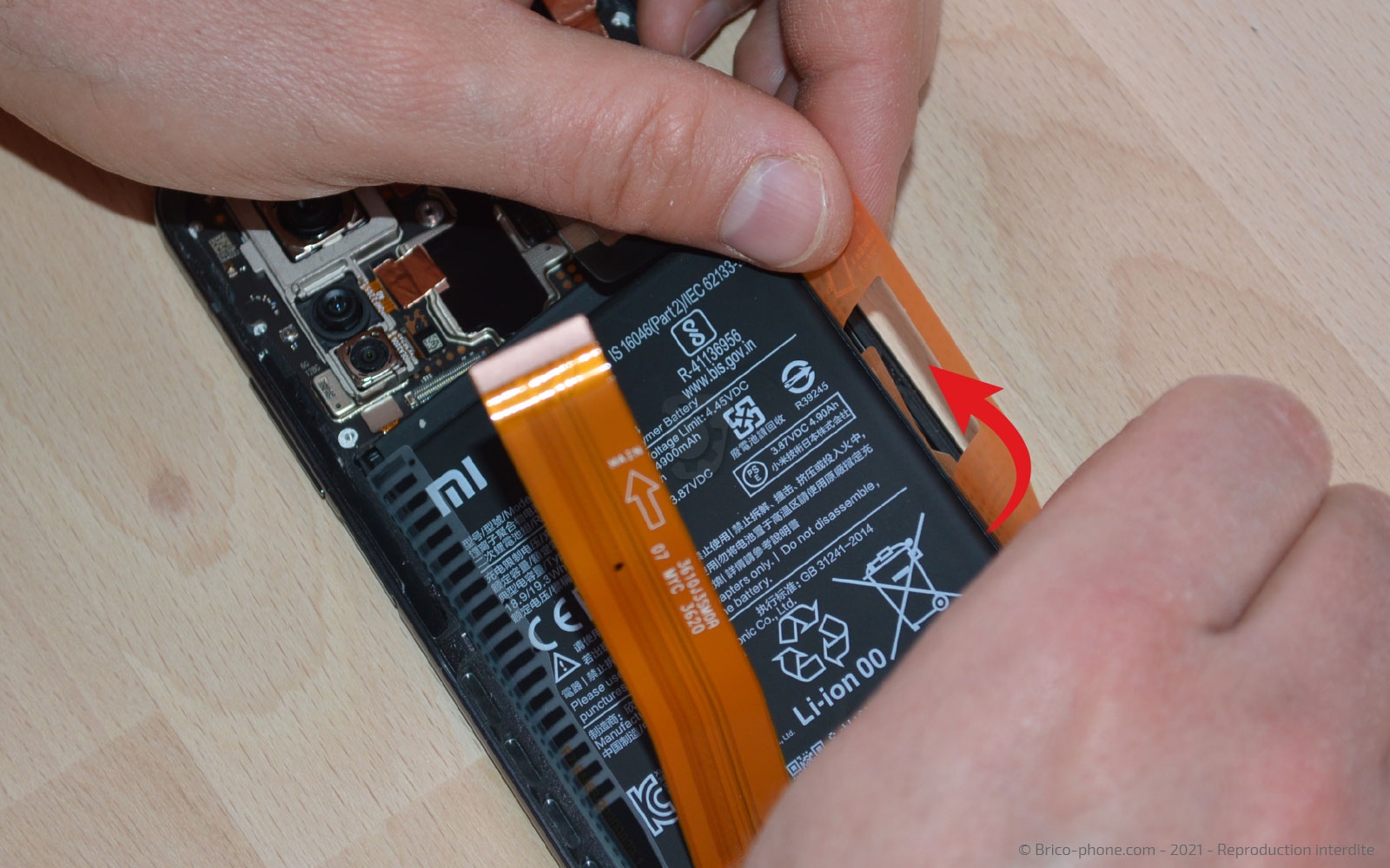 Changement de batterie sur Mi 10T photo 3