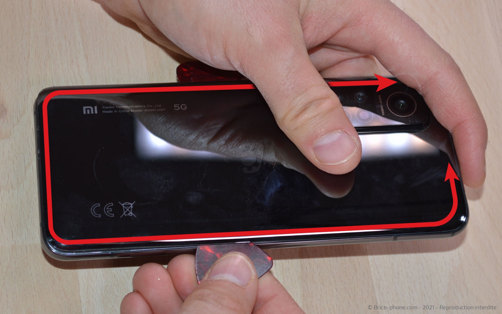 Changement de batterie sur Mi 10T photo 3