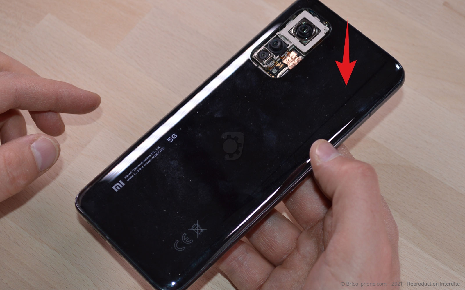 Changement de l'écran (vitre et LCD) sur Mi 10T photo 3