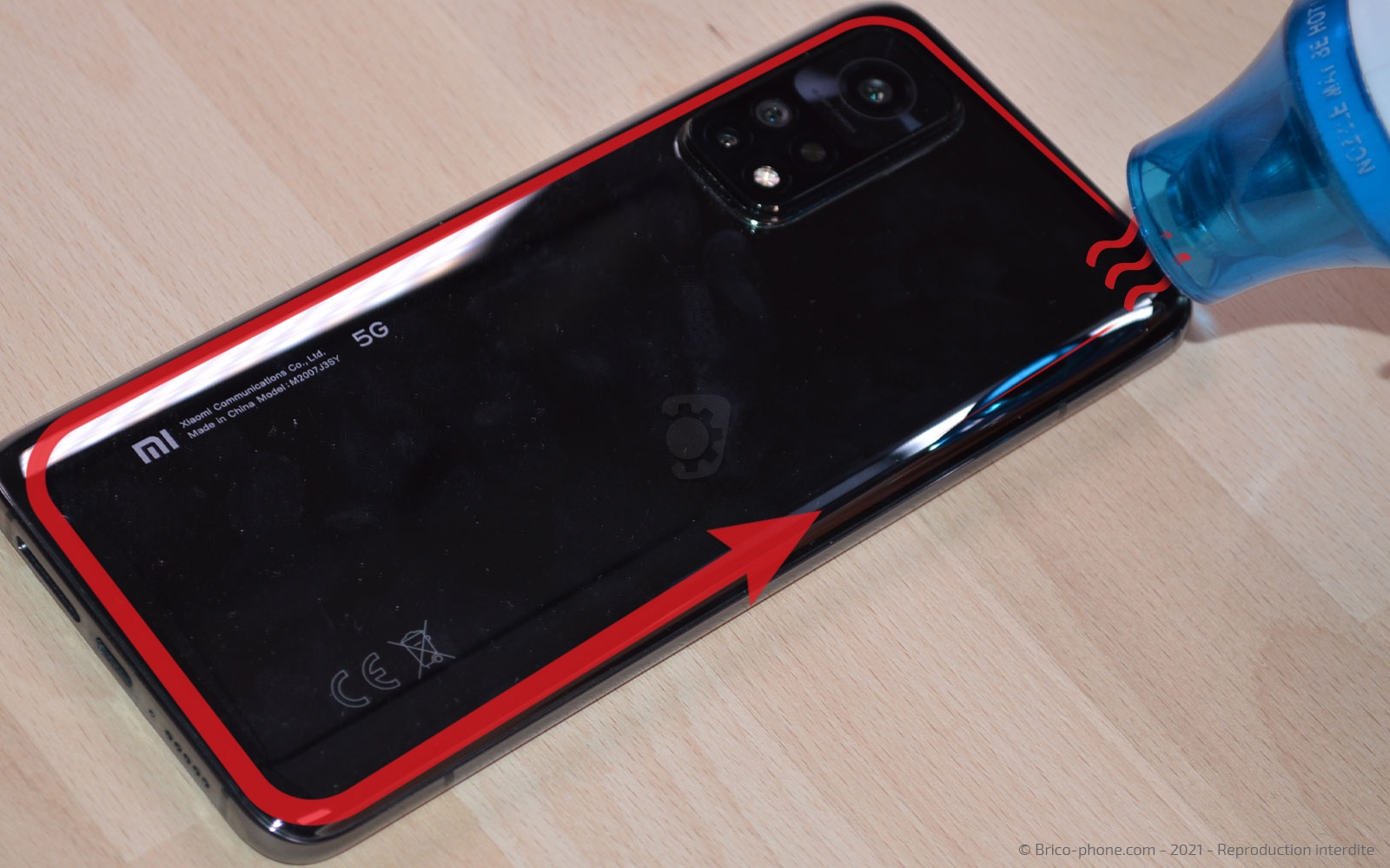 Changement de l'écran (vitre et LCD) sur Mi 10T photo 2