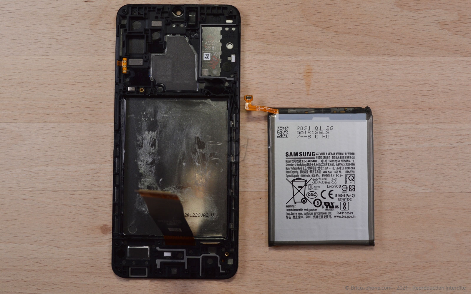 Démontage complet sur Galaxy A32 5G photo 3