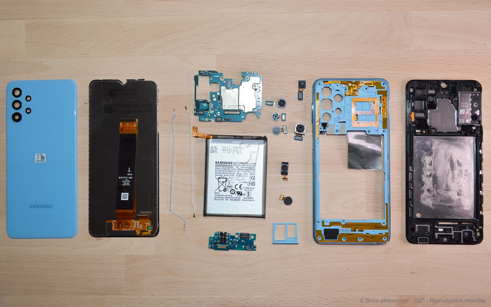 Démontage complet sur Galaxy A32 5G photo 1