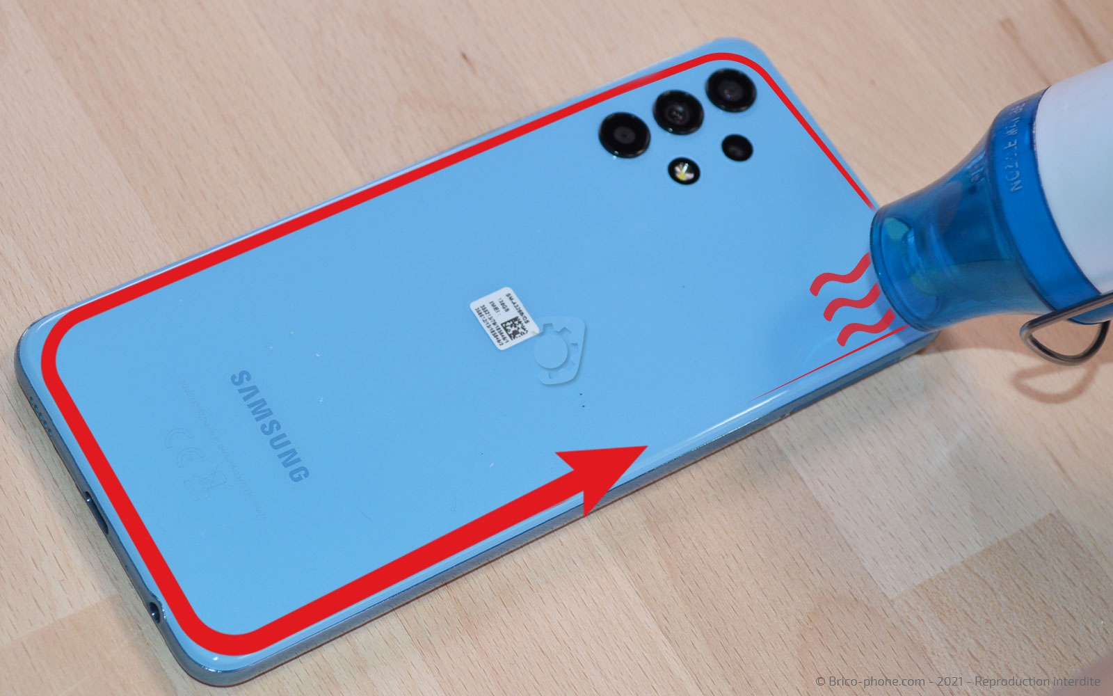 Changement du bloc écran sur Galaxy A32 5G photo 2