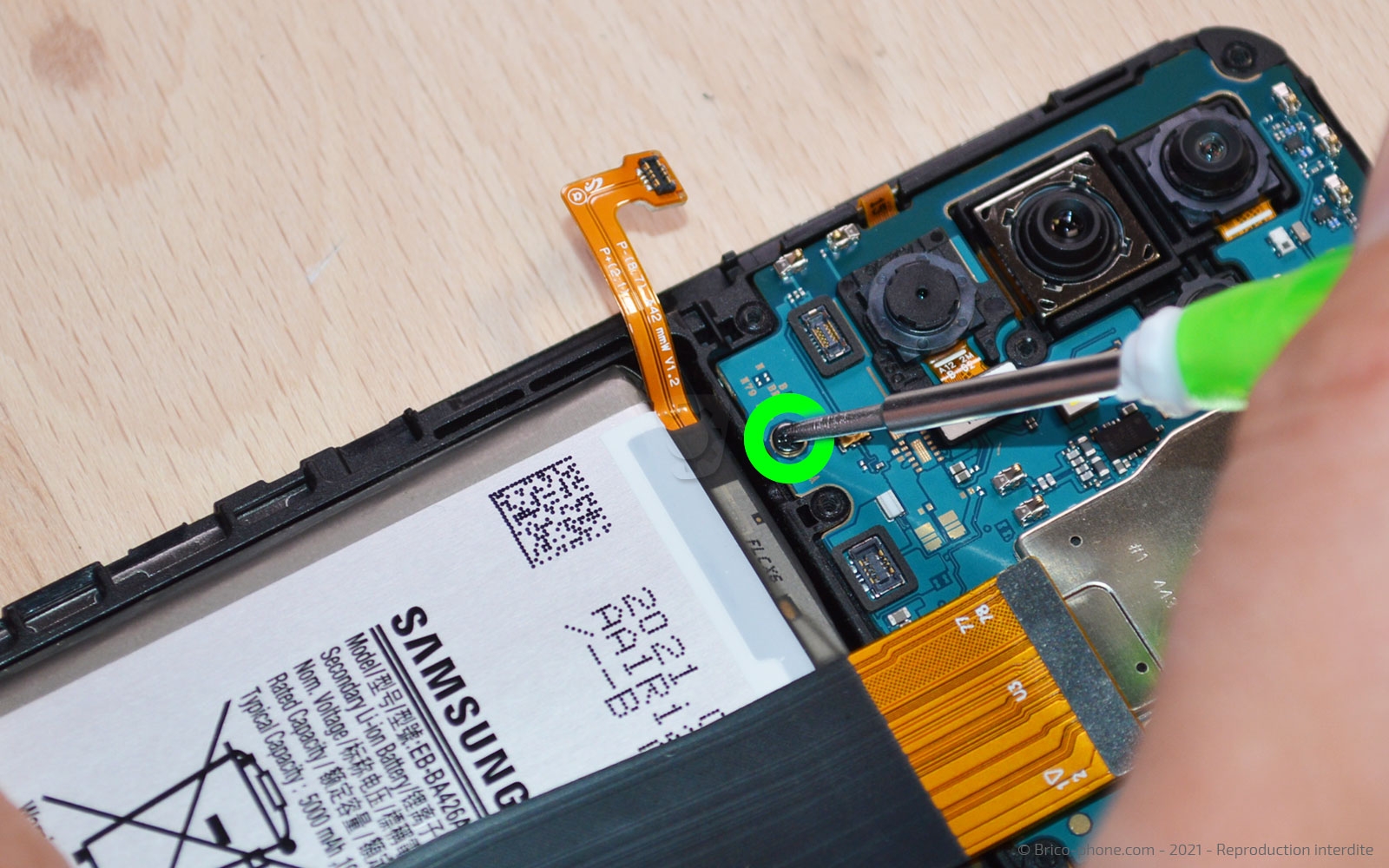 Changement du bloc écran sur Galaxy A32 5G photo 1