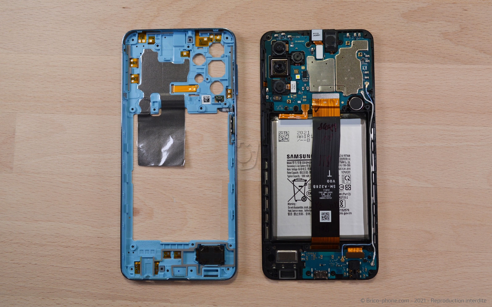 Changement du bloc écran sur Galaxy A32 5G photo 4