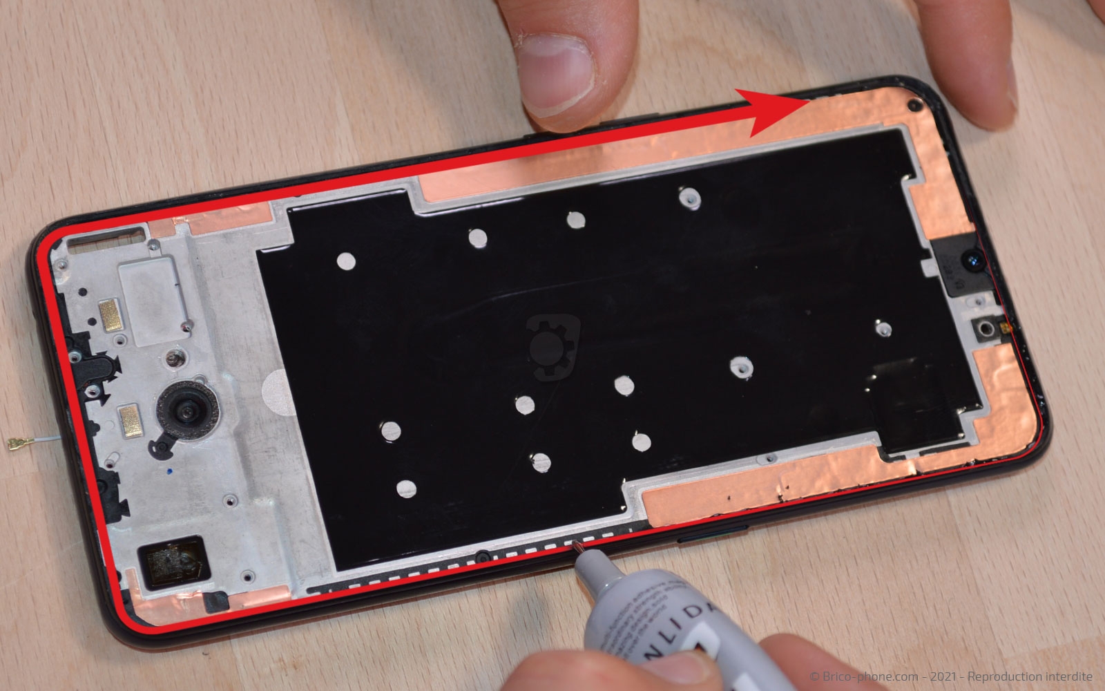 Changement d'écran (vitre et AMOLED) sur Find X2 Lite photo 3