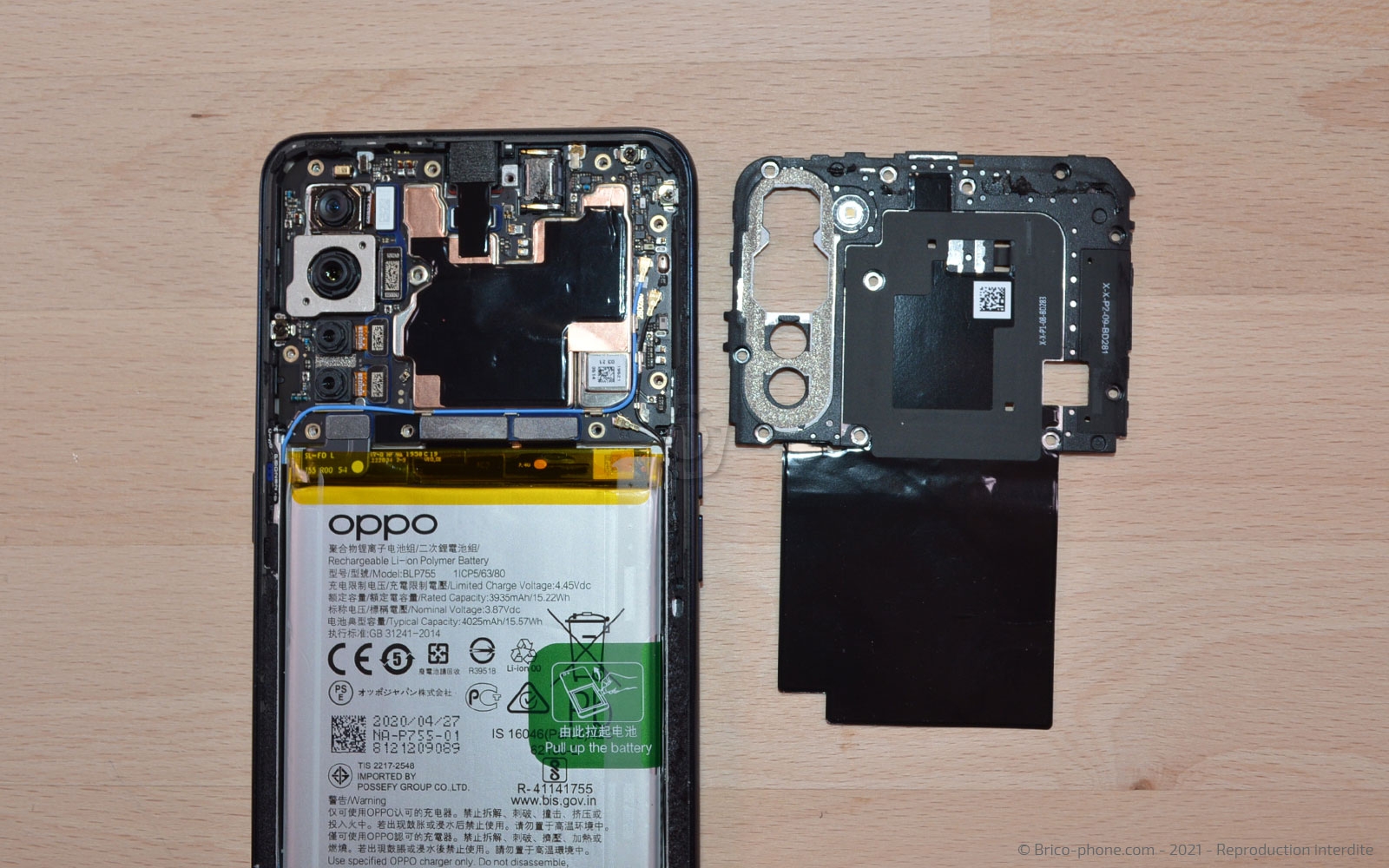 Changement de connecteur de charge sur Find X2 Lite photo 3