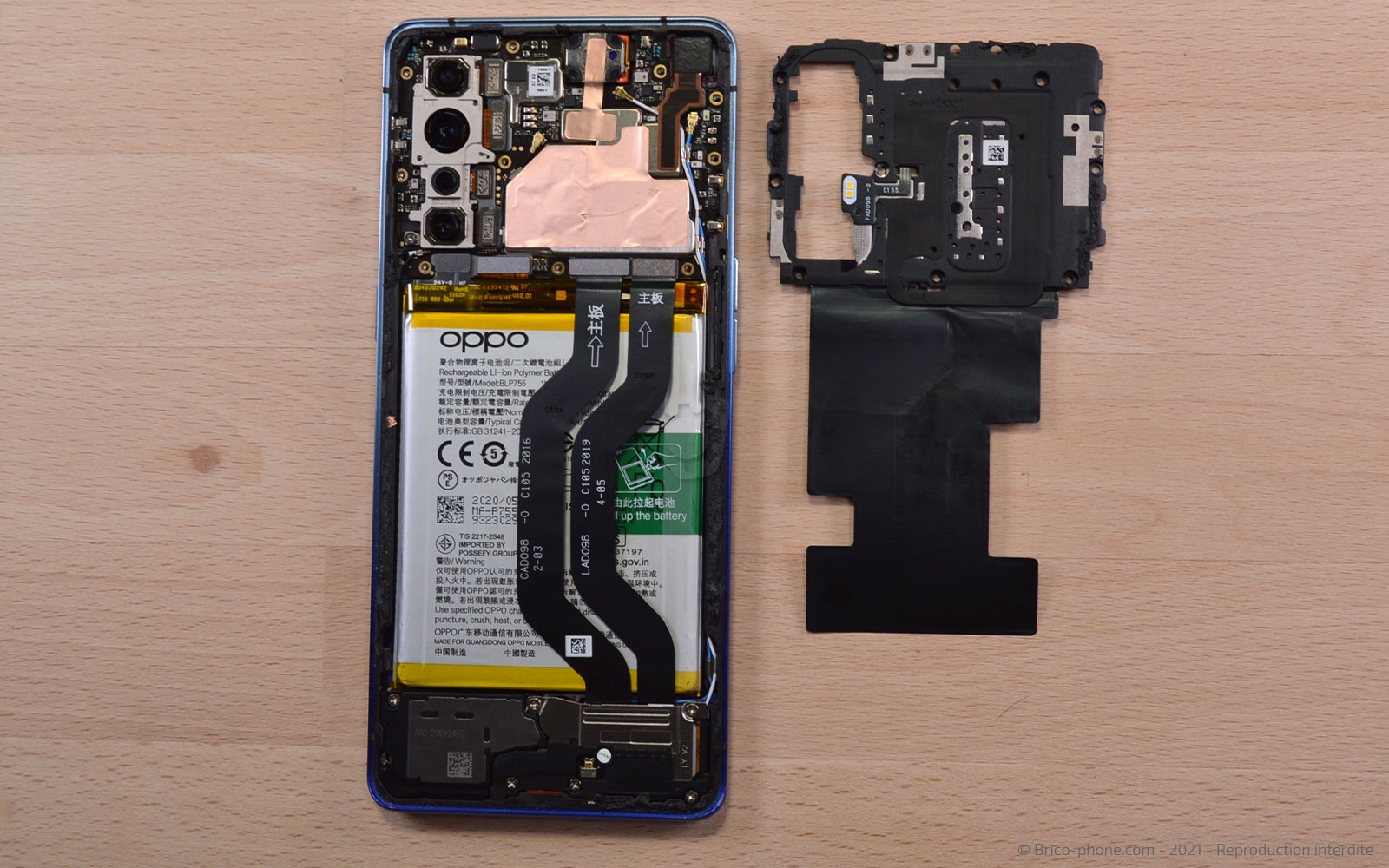 Changement de la batterie sur Find X2 Neo photo 2