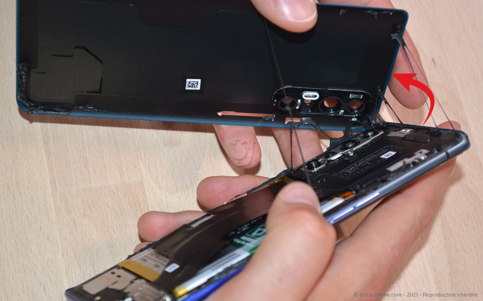 Changement de la vitre arrière sur Find X2 Neo photo 4