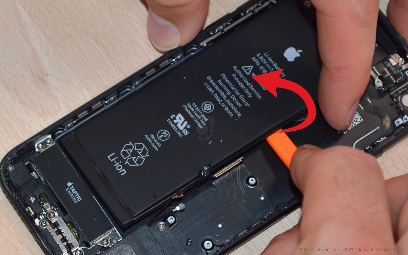 Changement de la coque arrière sur iPhone 7 photo 3