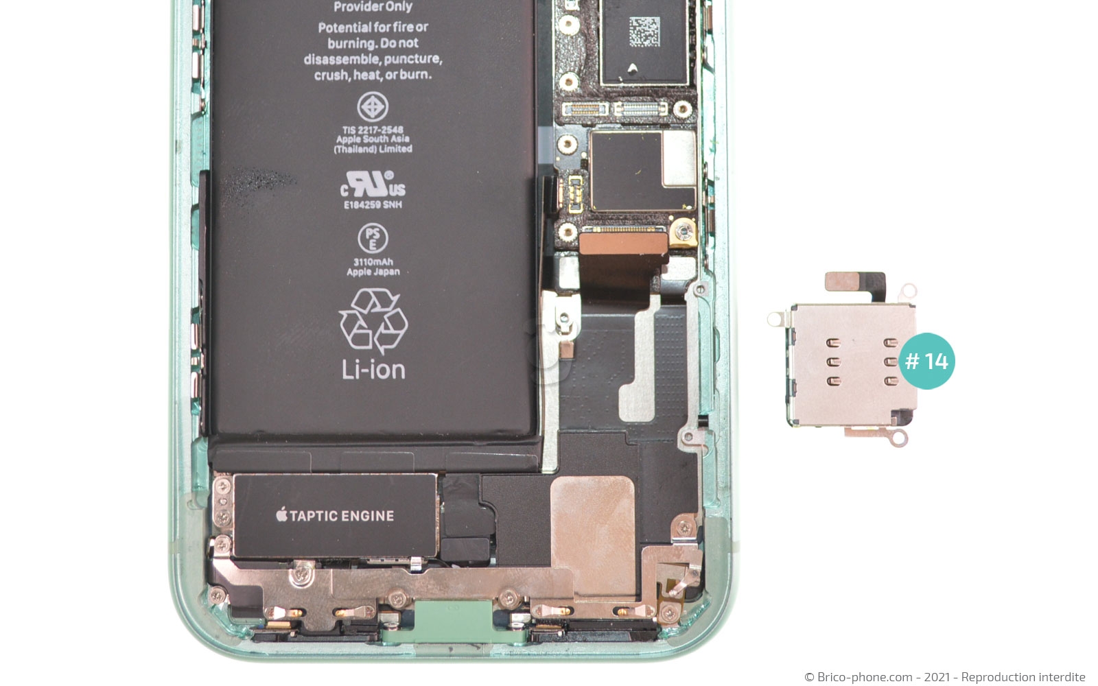 Changement de la coque arrière sur iPhone 11 photo 4