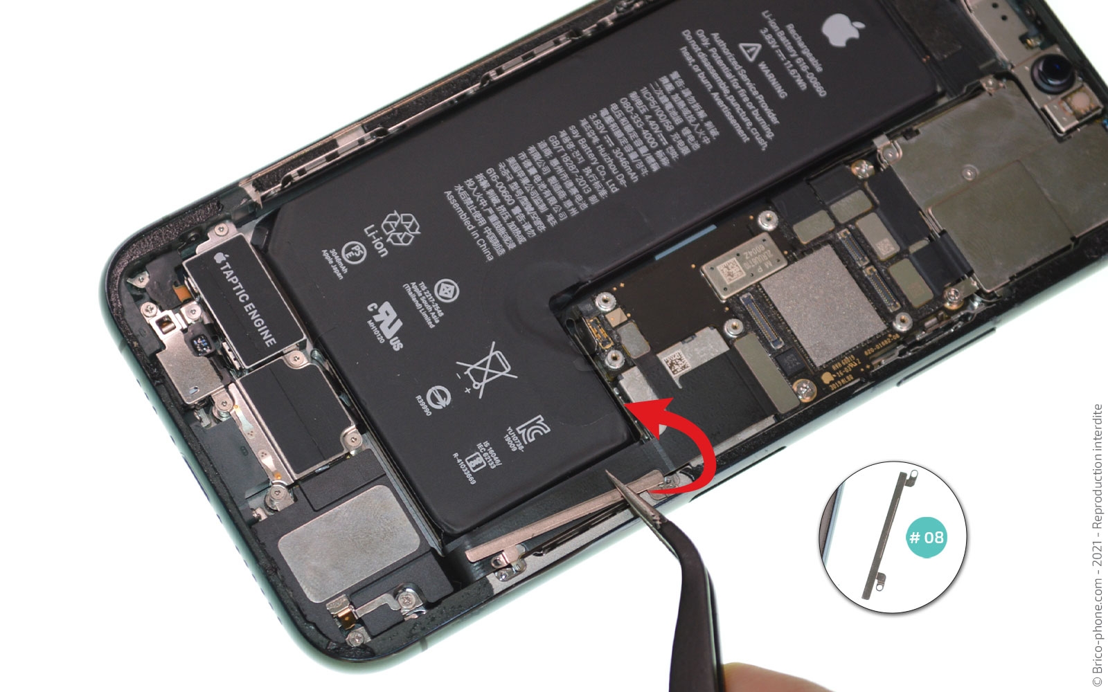 Changement de la coque arrière sur iPhone 11 Pro photo 2