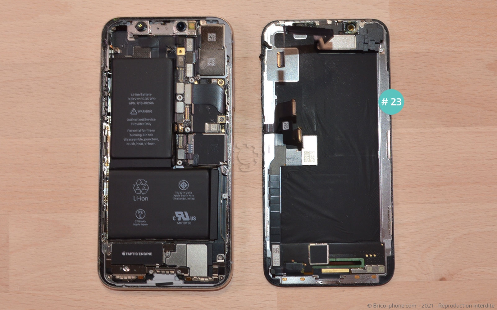 Changement de la coque arrière complète sur iPhone X photo 3