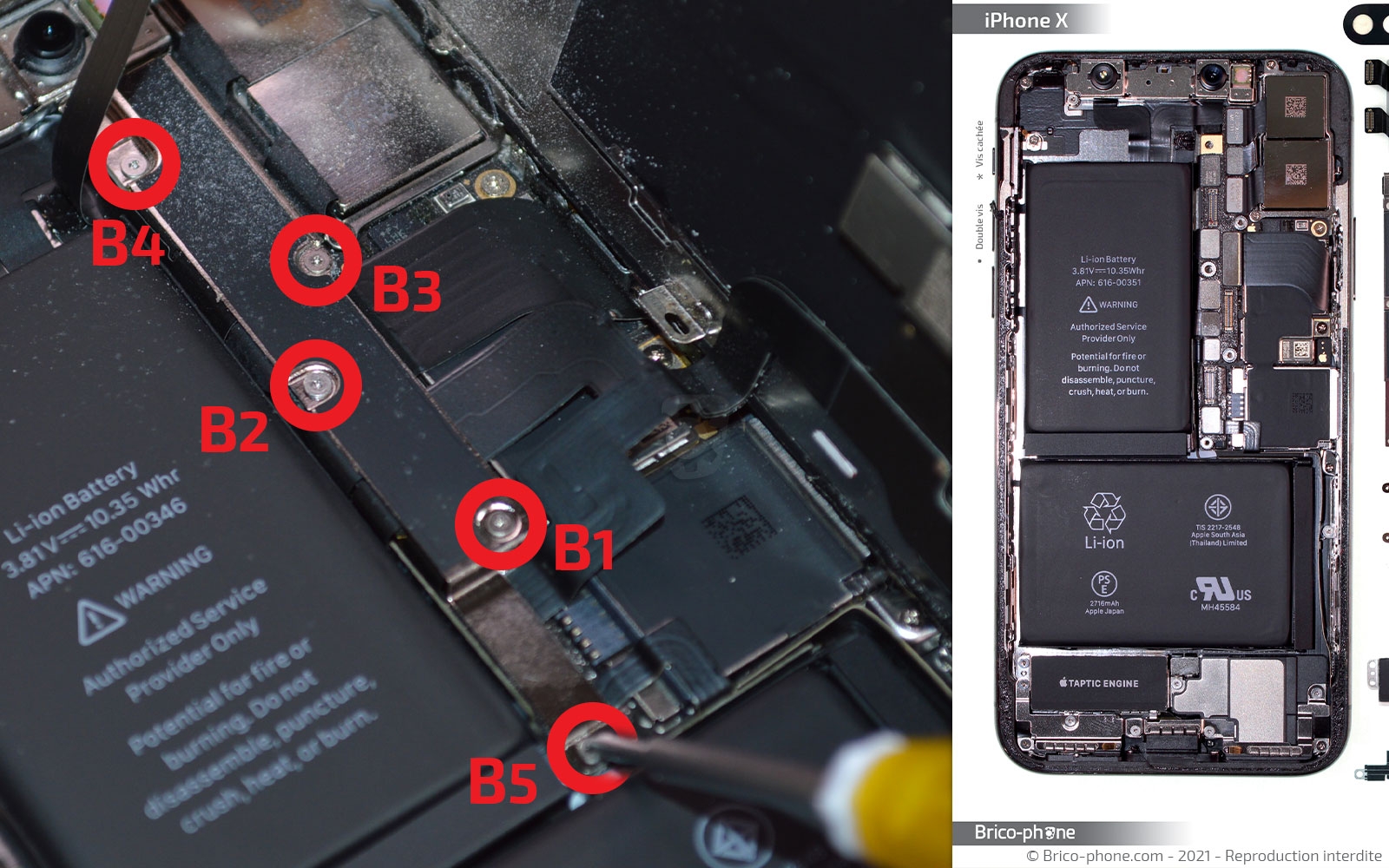 Changement de la coque arrière complète sur iPhone X photo 1