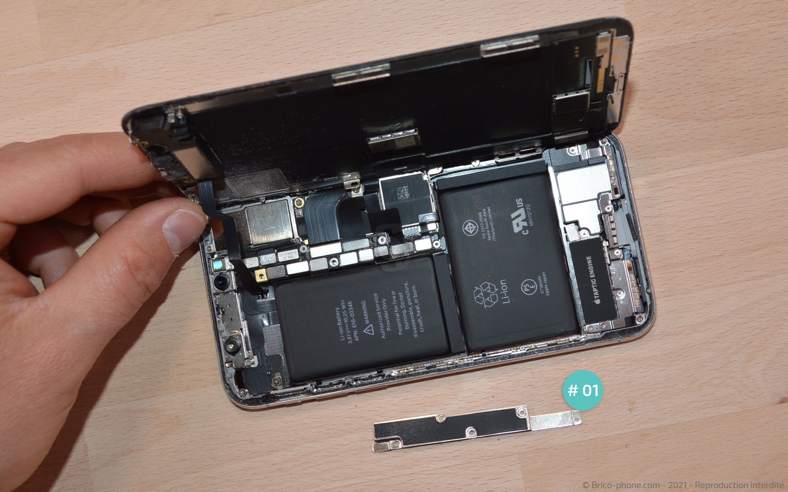 Changement de la coque arrière complète sur iPhone X photo 3