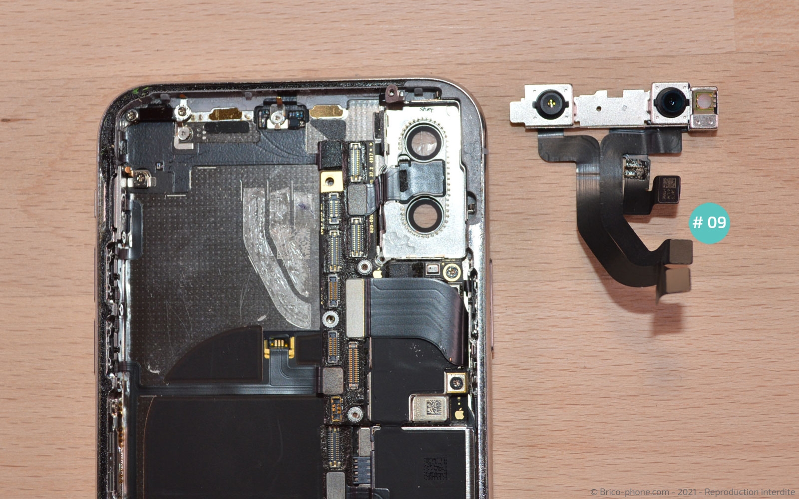 Changement de la coque arrière complète sur iPhone X photo 3