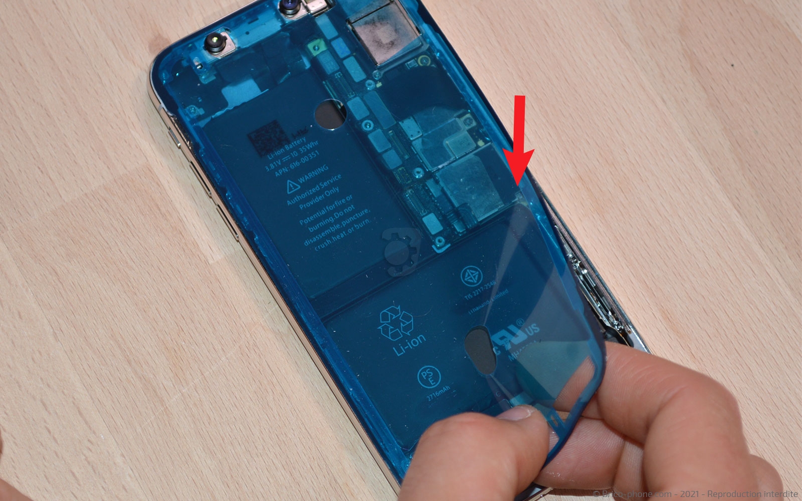 Changement de la coque arrière complète sur iPhone X photo 2