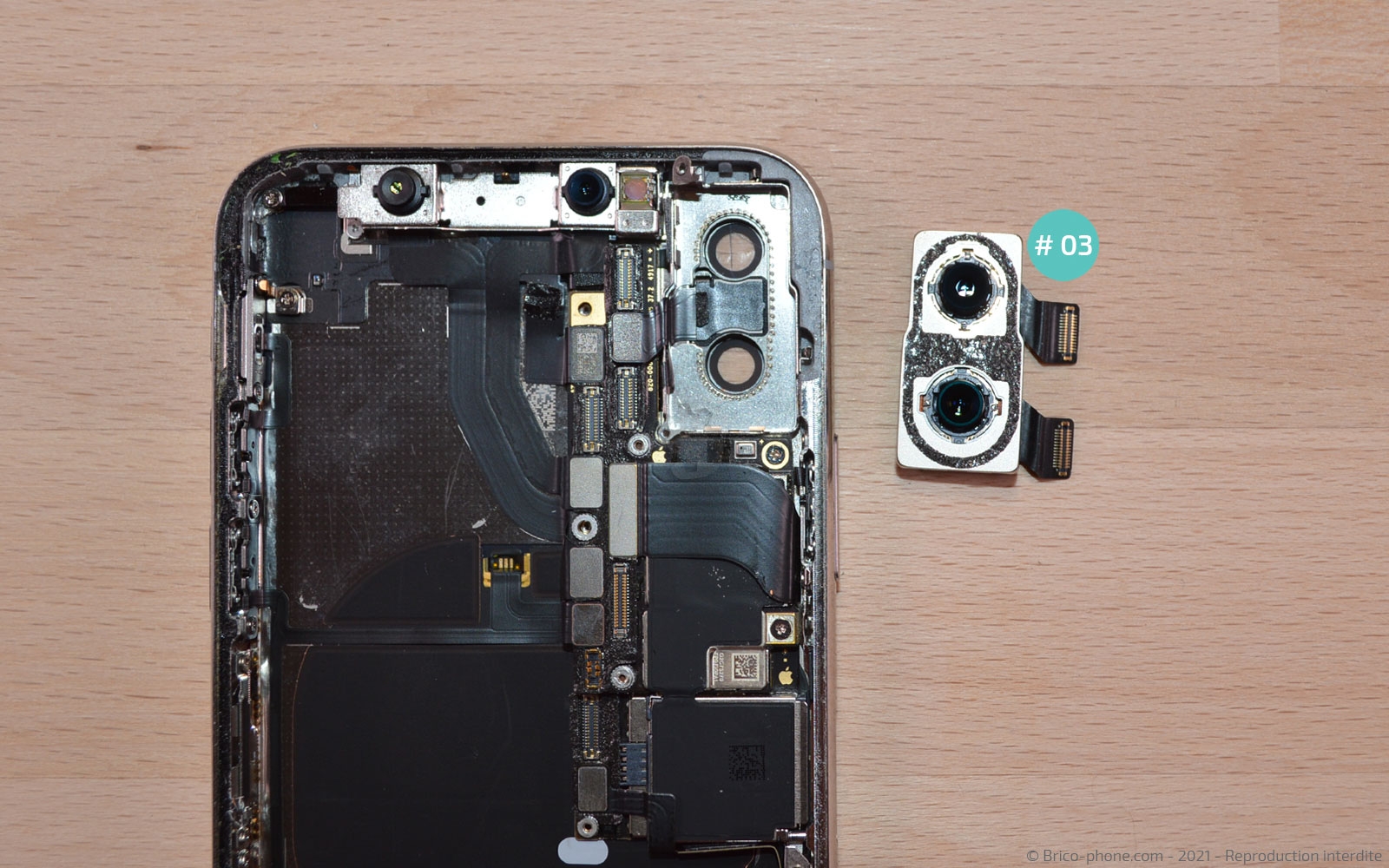 Changement de la coque arrière complète sur iPhone X photo 3